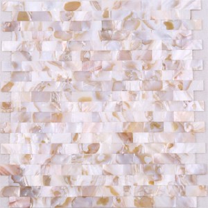Engros-pris Natural Seashell Backsplash Mosaic Fliser til væg