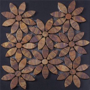 Retro kunst køkkenvæg blomst mosaik fliser