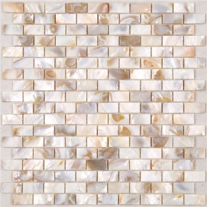 Dekor Naturlig gul perlemor Mosaik Tile til Backsplash