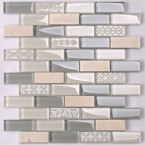 smukke unikke brudte design krystalglas stripe mosaikfliser