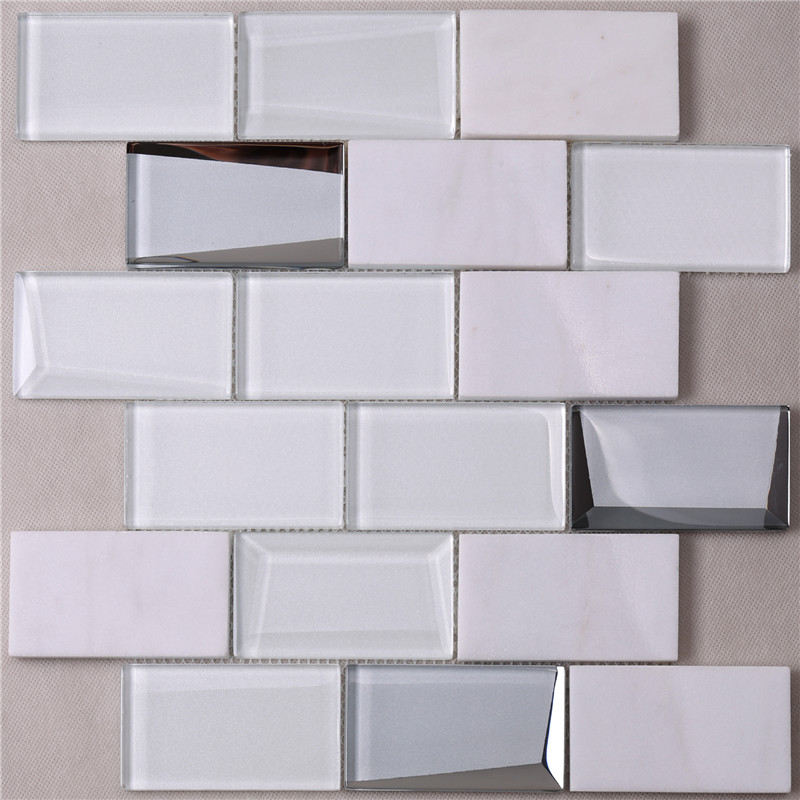 HMB48 Nyt design selvklæbende 3d gel terning 3d mosaik vægfliser