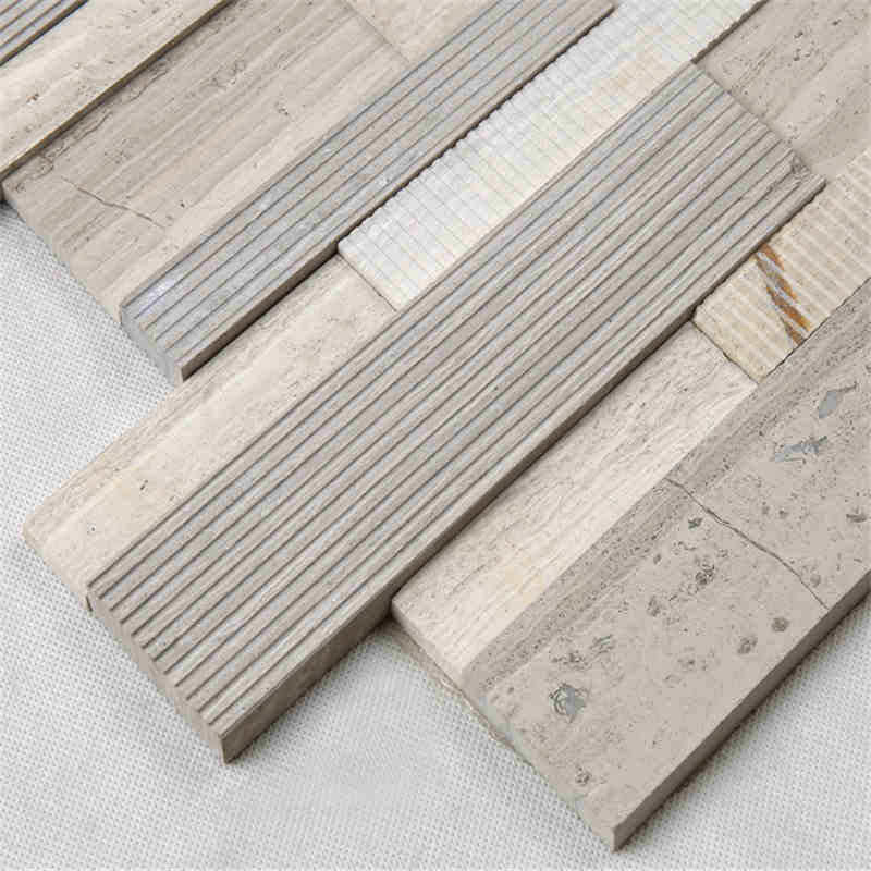 Lavpris Strip Art Mosaic Tile With Ceramic Mix Natural Stone glasmosaikfliser til udvendig udsmykning Vægge Villa mosaikfliser priser i egypt fisk skala mosaik keramiske fliser