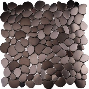 Matt 304 Rustfrit stål uregelmæssigt mosaikfliser
