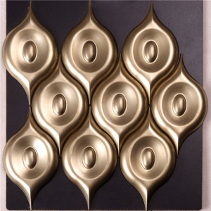 Fortryllede guldmetal 3D-dekorative fliser
