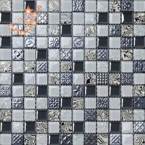 AE01 Kina leverandører marokkanske krystalglas væg fliser papir mosaik
