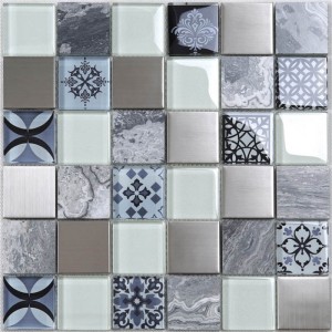 HUV20 Home Depot Antikt mønster Design Crystal Glass marokkansk mosaikfliser til køkkendekorationsvæg